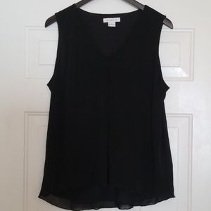 Liz Claiborne Black Sleeveless Tank